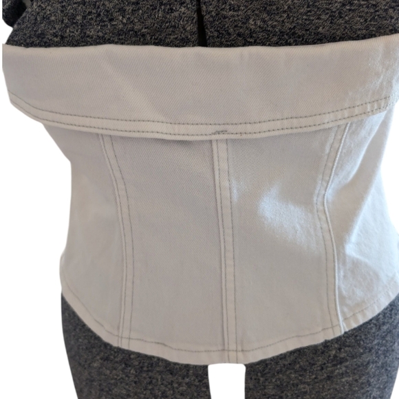 NWT Wild Fable White Denim Strapless Corset Top - Size M - Picture 4 of 11